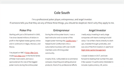 Desktop Screenshot of coletsouth.com